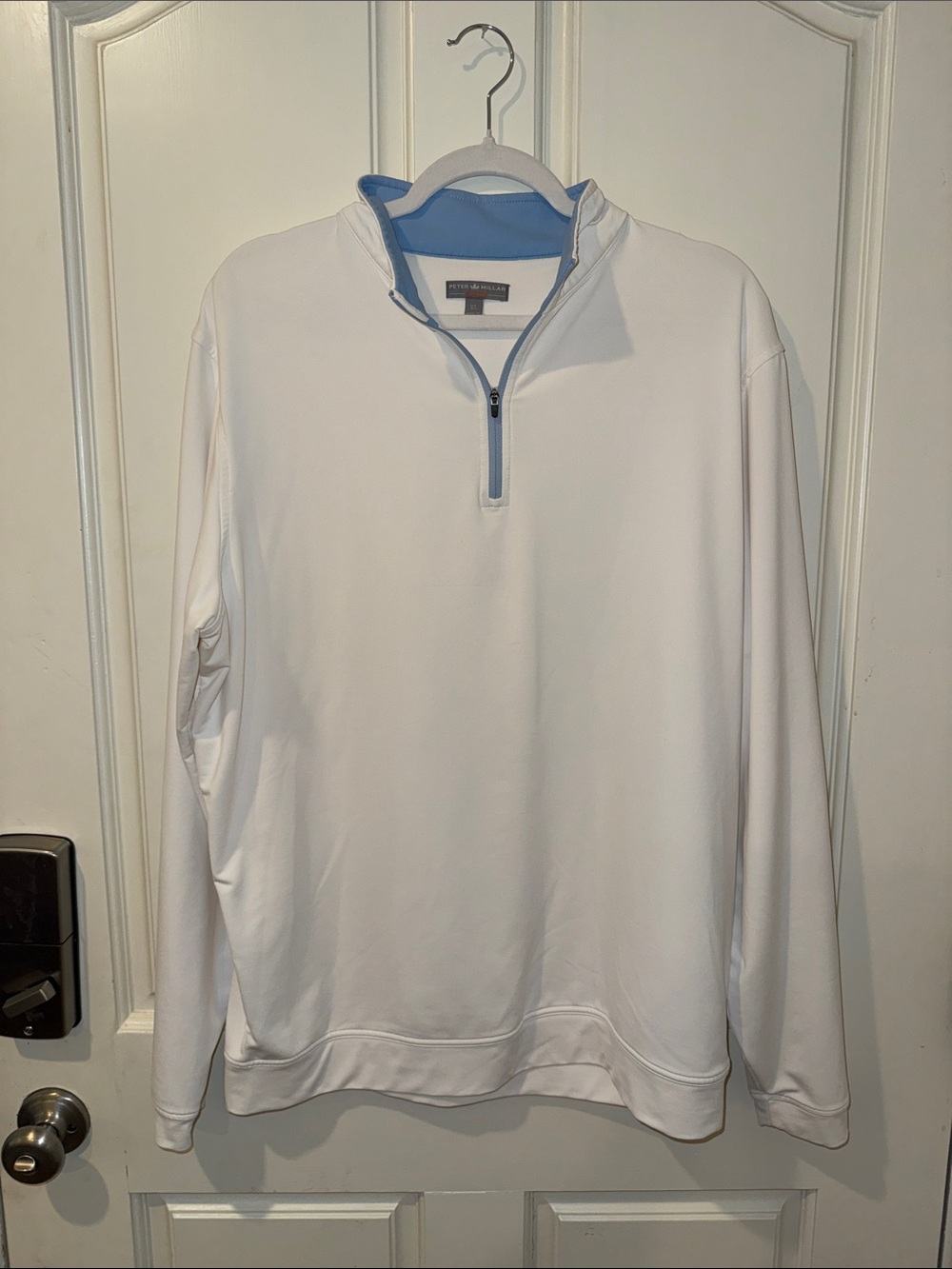 Peter Millar White Men's Quarter-Zip Pullover Sweater XL